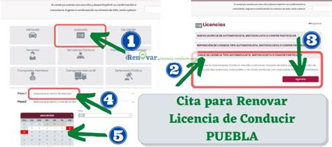 citas licencias puebla|Trámites y Servicios